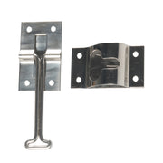 Vans / RVs / Trucks 4 inch Stainless Steel Door Hook with screws(Silver)
