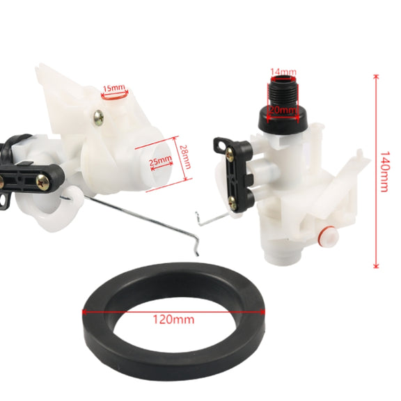 RV Toilet Water Valve Module Assembly 31705(White + Black)