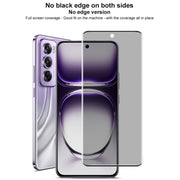 For OPPO Reno12 Pro Global imak No Edge Version 3D Curved Privacy Full Screen Tempered Glass Film
