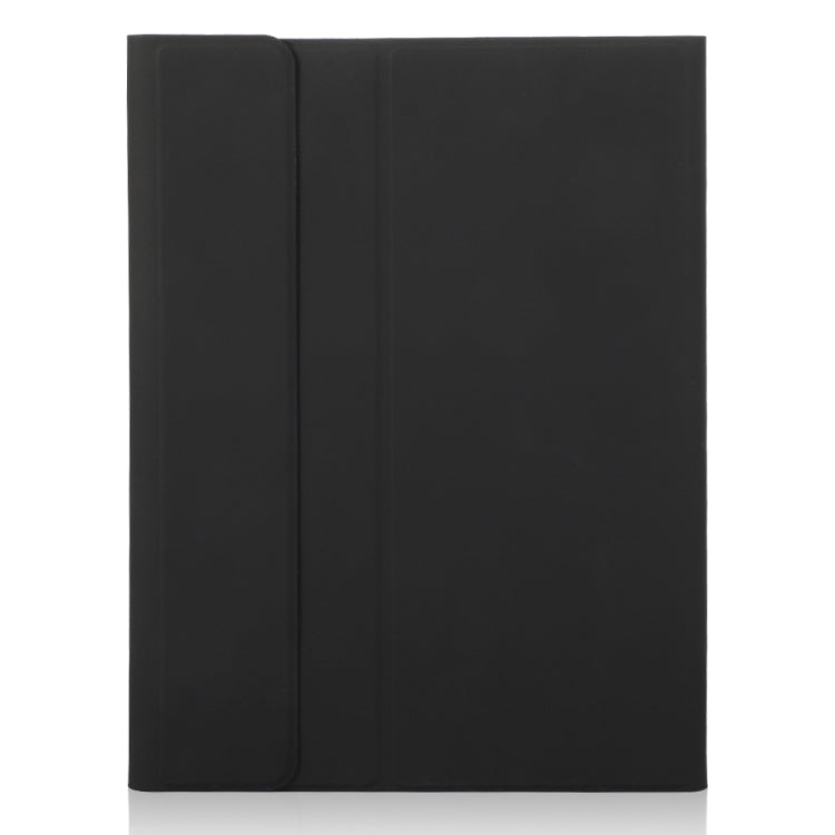 For iPad Air 11 2024 / Air 5 10.9 A098B-A Detachable Ultra-Thin Bluetooth Touch Keyboard Leather Tablet Case with Pen Slot(Black)
