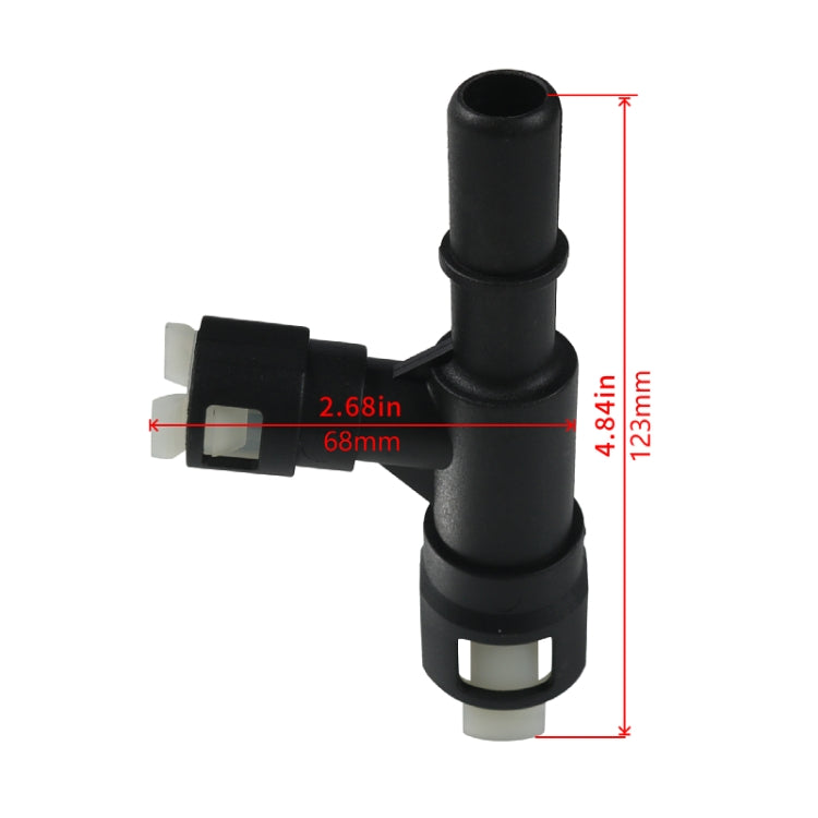 2pcs / Set For Cadillac Car Heater Hose Connector 15055343(Black)