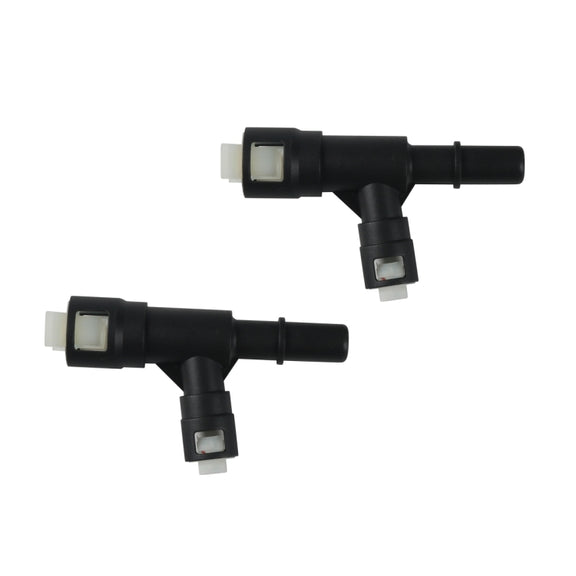 2pcs / Set For Cadillac Car Heater Hose Connector 15055343(Black)