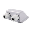 RV Sealed Waterproof Solar Double Cable Entry Gland Box(White) - Other Tools by PMC TechLife | Online Shopping South Africa | PMC TechLife | Buy Now Pay Later Mobicred