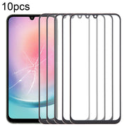 For Samsung Galaxy A24 4G SM-A245F 10pcs Front Screen Outer Glass Lens with OCA Optically Clear Adhesive