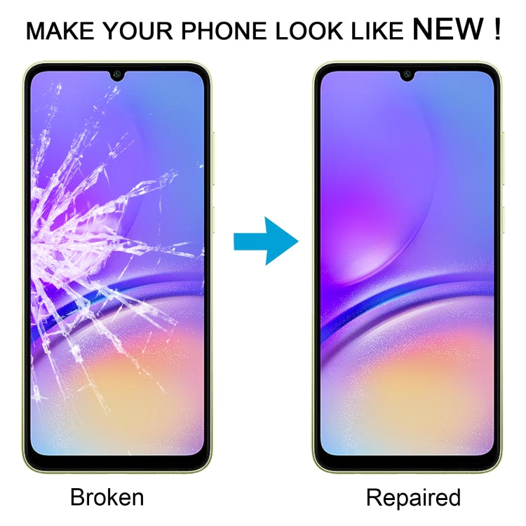 For Samsung Galaxy A05 SM-A055F 10pcs Front Screen Outer Glass Lens with OCA Optically Clear Adhesive