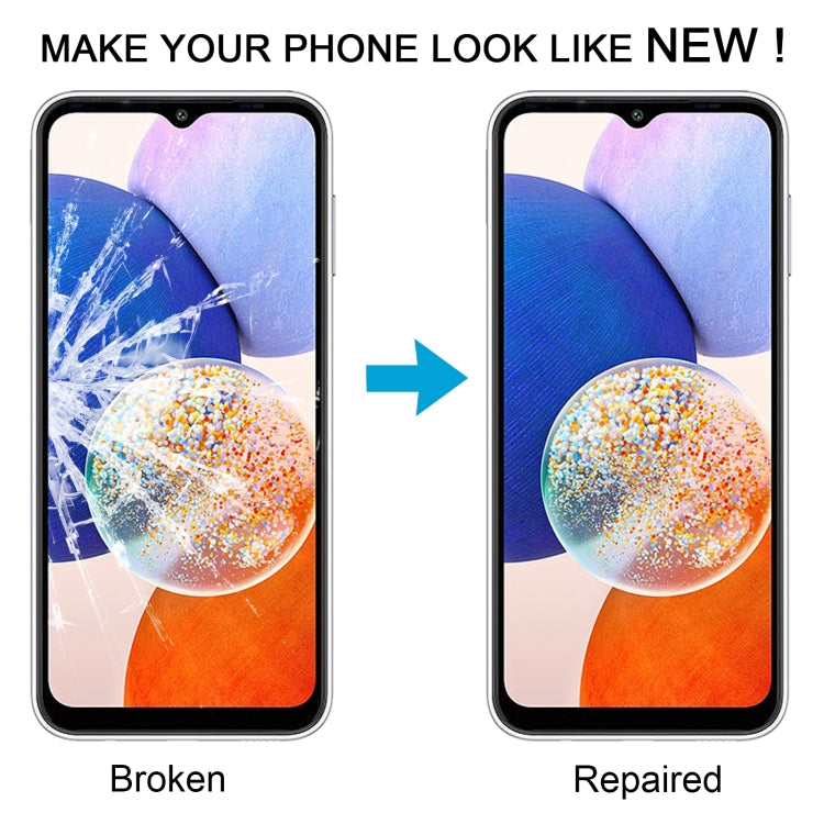 For Samsung Galaxy A14 5G SM-A146B 10pcs Front Screen Outer Glass Lens with OCA Optically Clear Adhesive