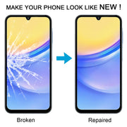For Samsung Galaxy A15 5G SM-A156B 10pcs Front Screen Outer Glass Lens with OCA Optically Clear Adhesive