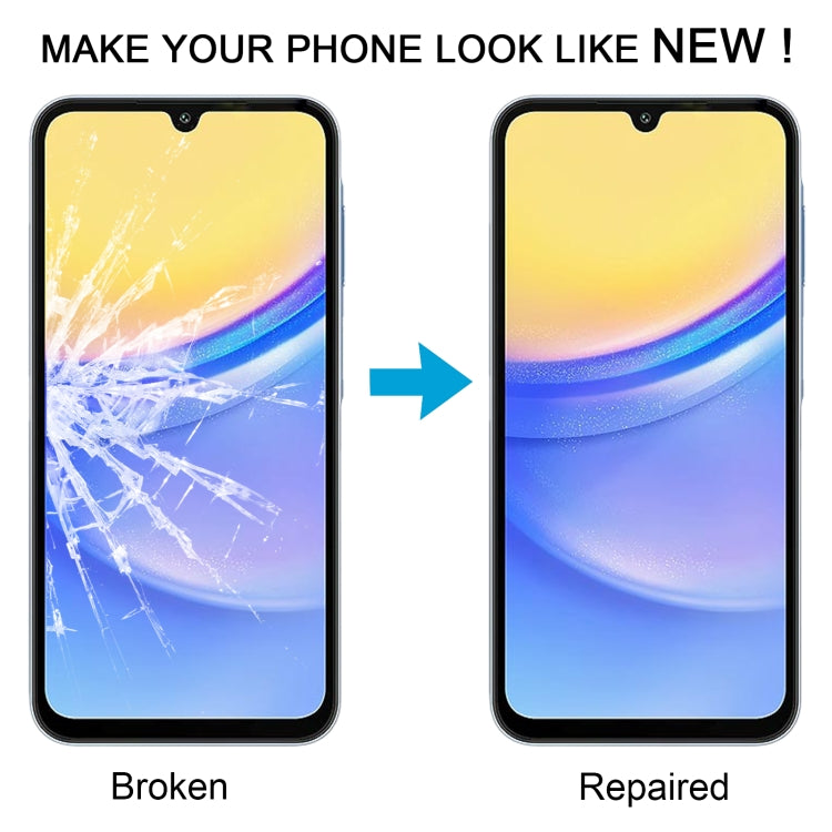 For Samsung Galaxy A15 4G SM-A155F 10pcs Front Screen Outer Glass Lens with OCA Optically Clear Adhesive