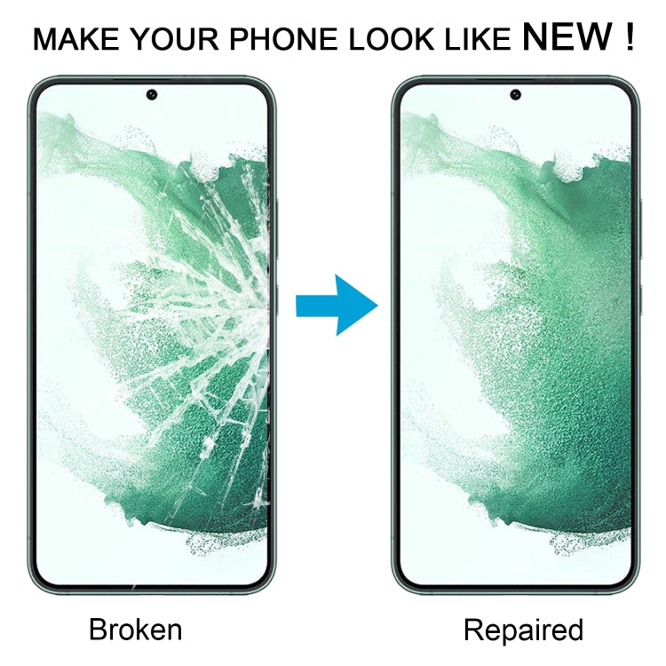 For Samsung Galaxy S22+ SM-S906B 10pcs Front Screen Outer Glass Lens with OCA Optically Clear Adhesive