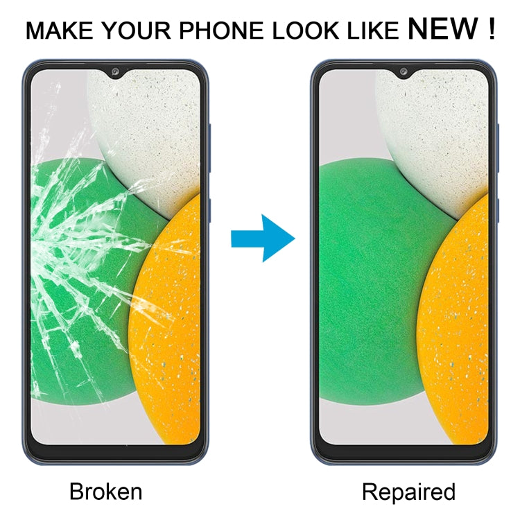 For Samsung Galaxy A03 Core SM-A032F 10pcs Front Screen Outer Glass Lens with OCA Optically Clear Adhesive