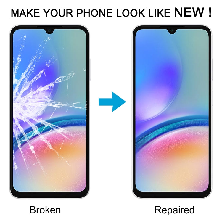 For Samsung Galaxy A05s SM-A057F 10pcs Front Screen Outer Glass Lens with OCA Optically Clear Adhesive
