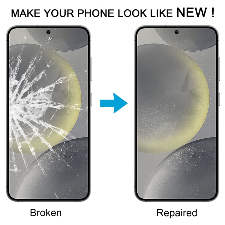For Samsung Galaxy S24 SM-S921B 10pcs Front Screen Outer Glass Lens with OCA Optically Clear Adhesive