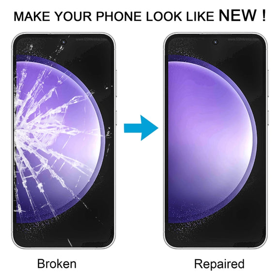 For Samsung Galaxy S23 FE SM-S711B 10pcs Front Screen Outer Glass Lens with OCA Optically Clear Adhesive