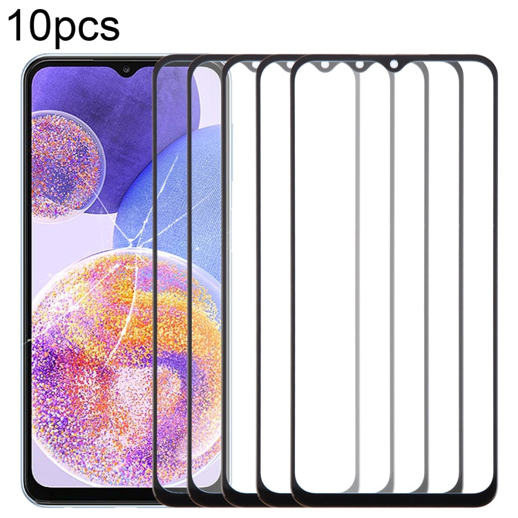 For Samsung Galaxy A23 4G SM-A235F 10pcs Front Screen Outer Glass Lens with OCA Optically Clear Adhesive