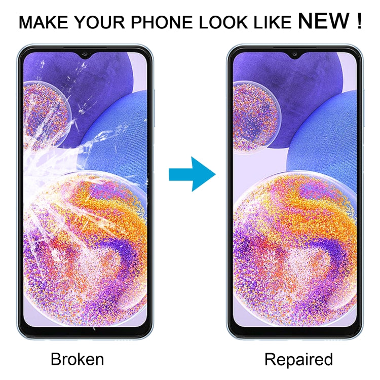 For Samsung Galaxy A23 4G SM-A235F 10pcs Front Screen Outer Glass Lens with OCA Optically Clear Adhesive