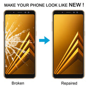 For Samsung Galaxy A8 2018 SM-A530F 10pcs Front Screen Outer Glass Lens with OCA Optically Clear Adhesive
