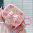 For AirPods Pro 3D Dot Bowknot Bluetooth Earphone Protective Case(Pink) - For AirPods Pro by PMC Jewellery | Online Shopping South Africa | PMC Jewellery | Buy Now Pay Later Mobicred