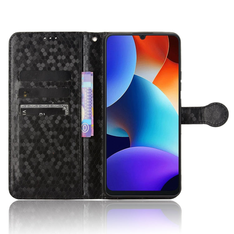 For Blackview Oscal Modern 8 / Color 8 Honeycomb Dot Texture Leather Phone Case(Black)