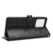 For Blackview Oscal Modern 8 / Color 8 Honeycomb Dot Texture Leather Phone Case(Black)