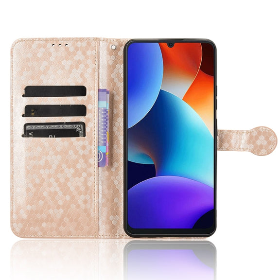 For Blackview Oscal Modern 8 / Color 8 Honeycomb Dot Texture Leather Phone Case(Gold)