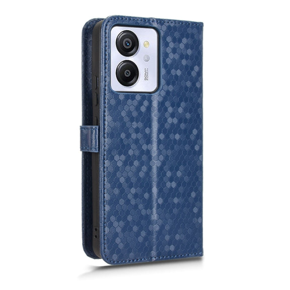 For Blackview Oscal Modern 8 / Color 8 Honeycomb Dot Texture Leather Phone Case(Blue)