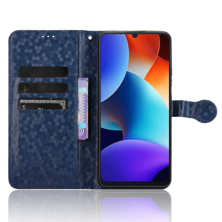 For Blackview Oscal Modern 8 / Color 8 Honeycomb Dot Texture Leather Phone Case(Blue)