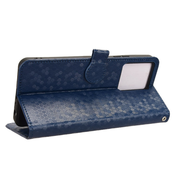 For Blackview Oscal Modern 8 / Color 8 Honeycomb Dot Texture Leather Phone Case(Blue)