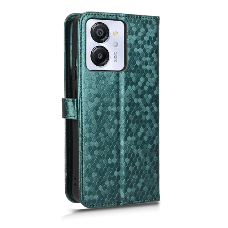 For Blackview Oscal Modern 8 / Color 8 Honeycomb Dot Texture Leather Phone Case(Green)