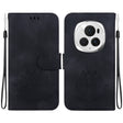 For Honor Magic6 Pro Lotus Embossed Leather Phone Case(Black) - Honor Cases by PMC Jewellery | Online Shopping South Africa | PMC Jewellery | Buy Now Pay Later Mobicred