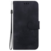 For Redmi K70 / K70 Pro Lotus Embossed Leather Phone Case(Black)