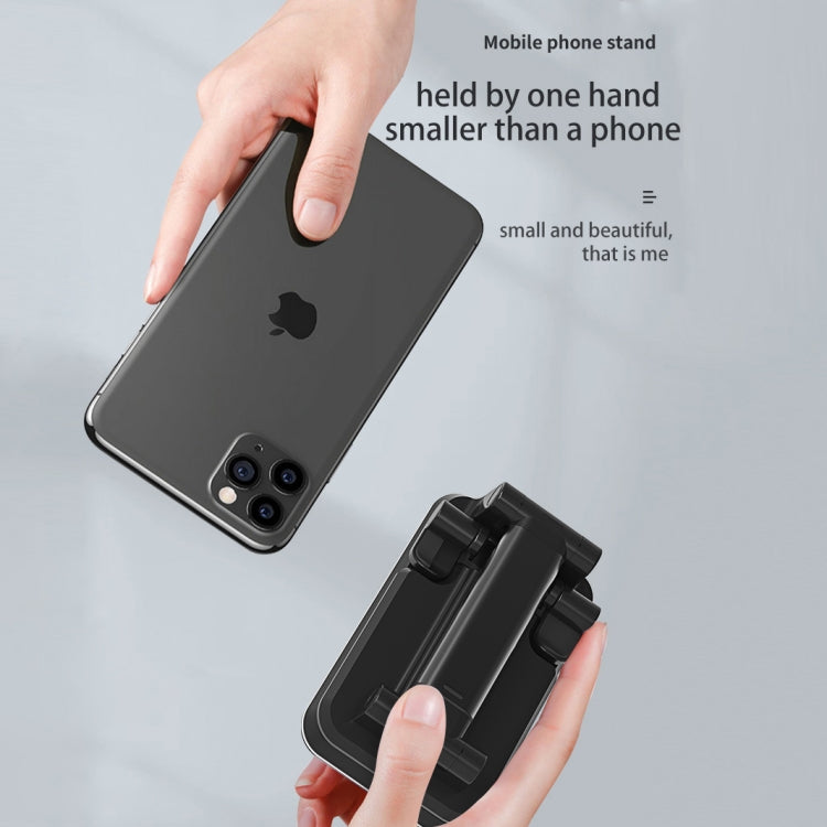 T6 2 in 1 Portable Folding Stand Wireless Charging, Style:Single Charge(Black)