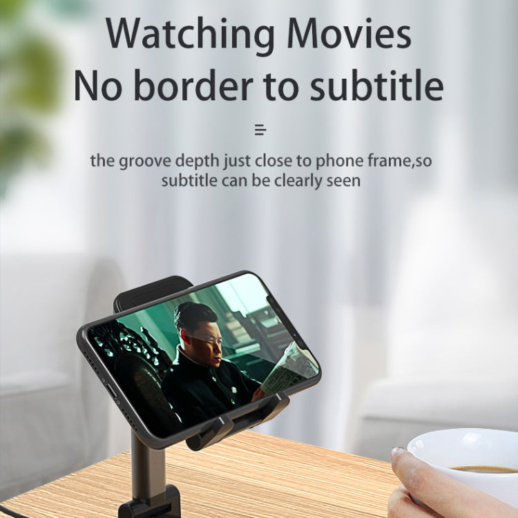 T6 2 in 1 Portable Folding Stand Wireless Charging, Style:Double Charge(Black)