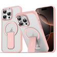 For iPhone 16 Pro Acrylic Hybrid TPU MagSafe Holder Phone Case(Pink) - iPhone 16 Pro Cases by PMC TechLife | Online Shopping South Africa | PMC TechLife | Buy Now Pay Later Mobicred