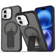 For iPhone 16 Plus Acrylic Hybrid TPU MagSafe Holder Phone Case(Black) - iPhone 16 Plus Cases by PMC TechLife | Online Shopping South Africa | PMC TechLife | Buy Now Pay Later Mobicred