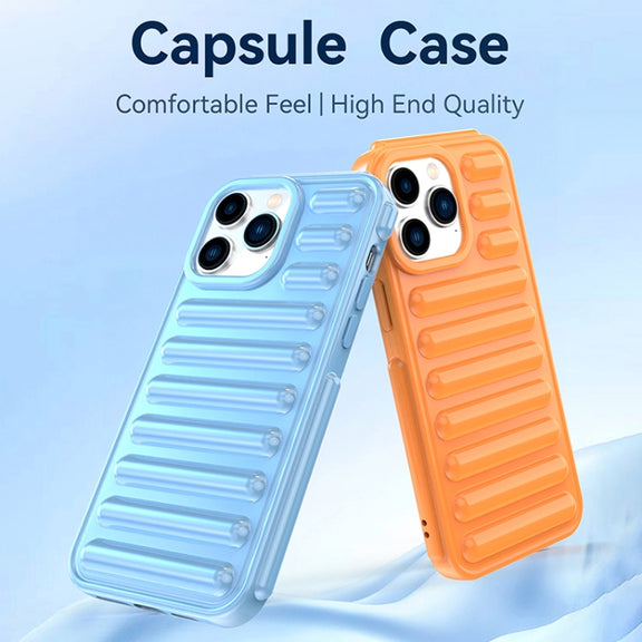 For iPhone 16 Pro Capsule Series Candy Color TPU Phone Case(Blue)