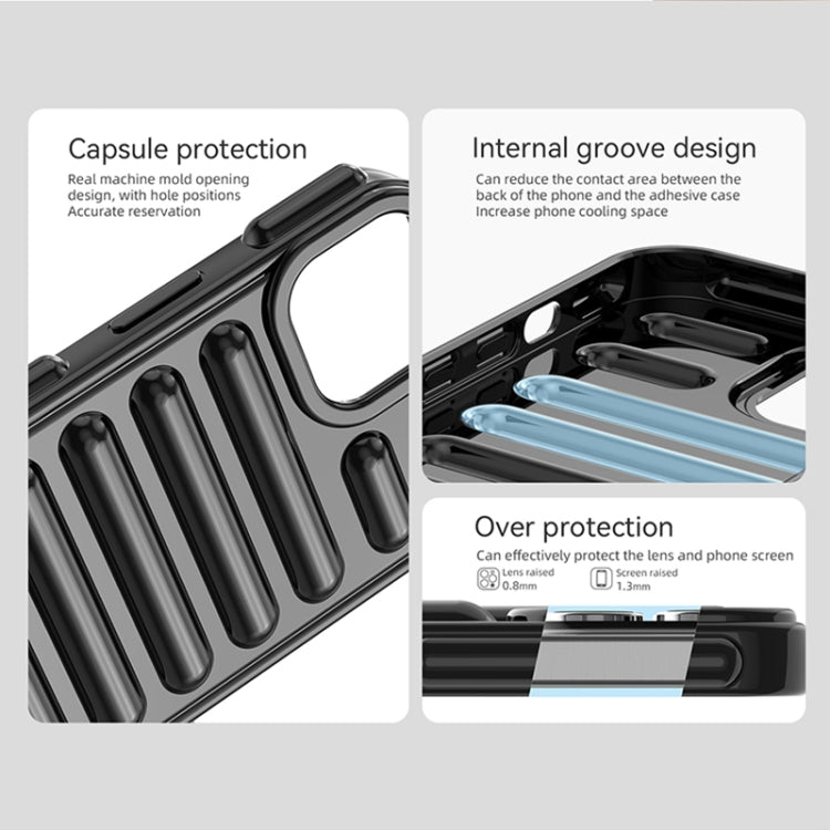 For iPhone 16 Pro Capsule Series Candy Color TPU Phone Case(Blue)