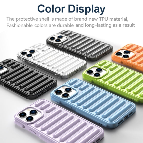 For iPhone 16 Pro Capsule Series Candy Color TPU Phone Case(Blue)