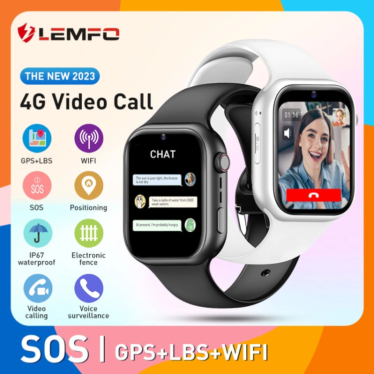 LEMFO K20 1.81 inch Children Sport Smart Watch, Support Video Call / Message Notification / GPS / WiFi / AI(Pink)