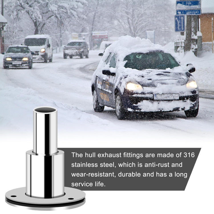 22mm Straight Marine Parking Heater Stainless Steel Vent