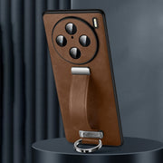 For vivo X100s Pro / X100 Pro SULADA PC + Leather Texture Skin Feel Shockproof Phone Case(Brown)