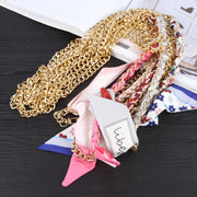 Mobile Phone Anti-lost Silk Scarf Half Pack Long Lanyard(Grey)