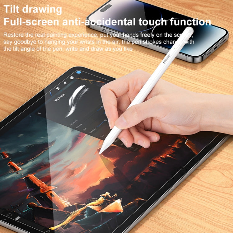 For iPad Yesido ST16 Anti-mistouch Capacitive Stylus(White)