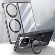 For Huawei Mate X5 Integrated MagSafe Metal Lens Holder PC Electroplating Phone Case(Black) - Huawei Cases by PMC TechLife | Online Shopping South Africa | PMC TechLife | Buy Now Pay Later Mobicred