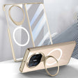 For Huawei Mate X5 Integrated MagSafe Metal Lens Holder PC Electroplating Phone Case(Gold) - Huawei Cases by PMC TechLife | Online Shopping South Africa | PMC TechLife | Buy Now Pay Later Mobicred