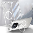 For Huawei Mate X5 Integrated MagSafe Metal Lens Holder PC Electroplating Phone Case(Silver) - Huawei Cases by PMC TechLife | Online Shopping South Africa | PMC TechLife | Buy Now Pay Later Mobicred