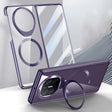 For Huawei Mate X5 Integrated MagSafe Metal Lens Holder PC Electroplating Phone Case(Purple) - Huawei Cases by PMC TechLife | Online Shopping South Africa | PMC TechLife | Buy Now Pay Later Mobicred