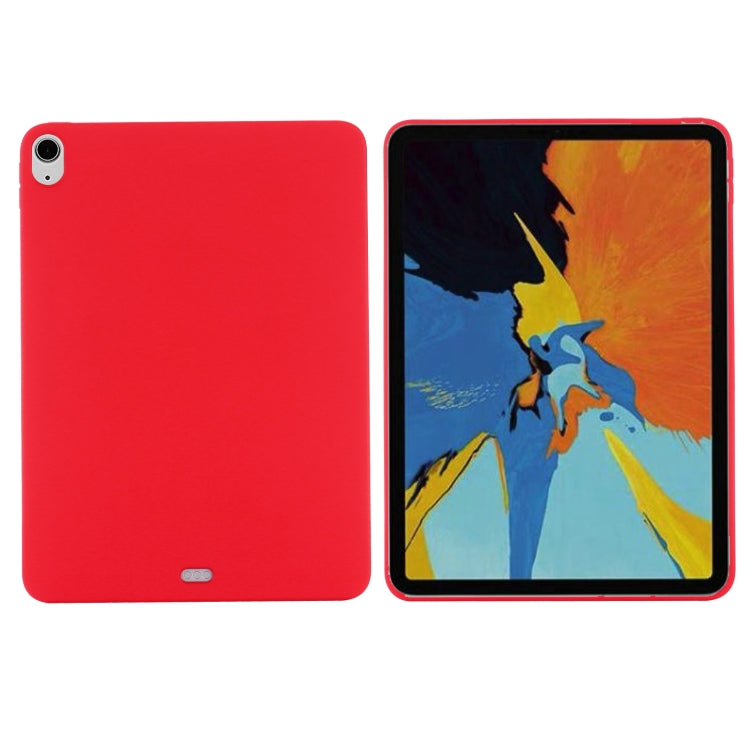 For iPad Air 13 2025 / 2024 Pure Color Liquid Silicone Shockproof Tablet Case(Red)