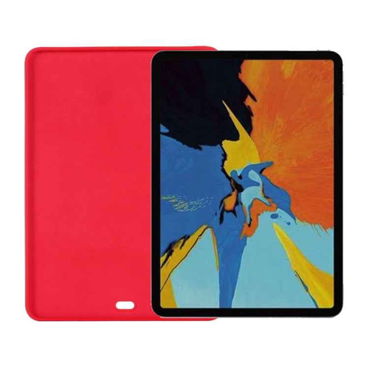 For iPad Air 13 2025 / 2024 Pure Color Liquid Silicone Shockproof Tablet Case(Red)