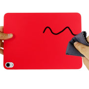 For iPad Air 13 2025 / 2024 Pure Color Liquid Silicone Shockproof Tablet Case(Red)