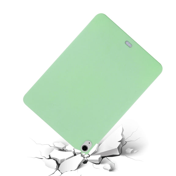 For iPad Air 13 2024 Pure Color Liquid Silicone Shockproof Tablet Case(Green)